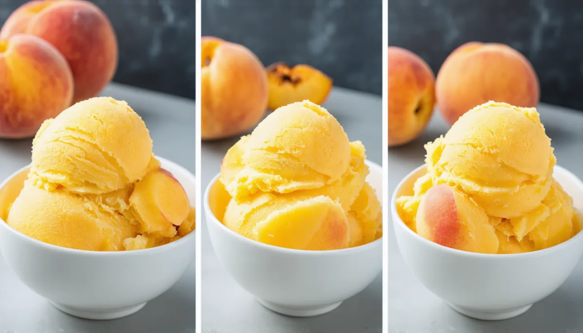 découvrez notre recette simple et rafraîchissante de sorbet léger à la pêche sans sorbetière, parfait pour un été gourmand et sain.