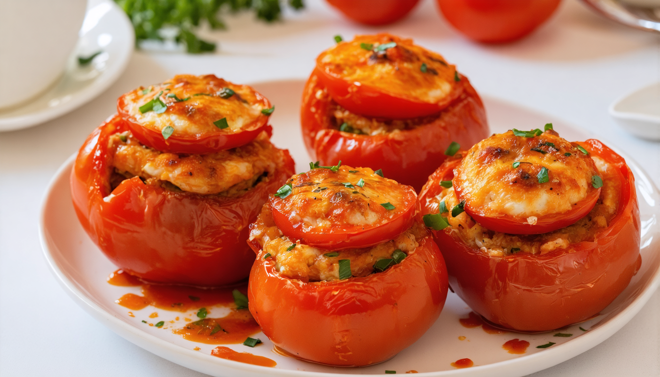 découvrez la recette simple et rapide des tomates farcies à l'air fryer, pour un plat gourmand et savoureux en un rien de temps.