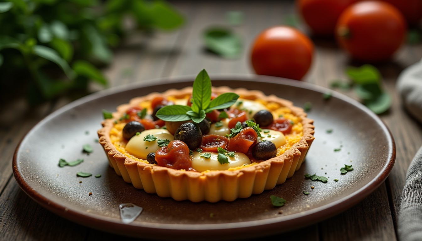 Délice de tartelettes au chèvre frais, champignons sautés et chorizo épicé : une recette savoureuse à découvrir