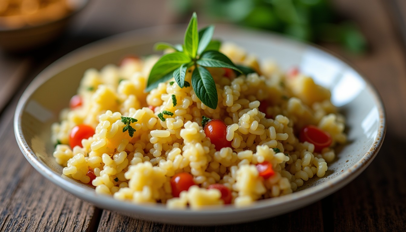Délicieuse Salade de Riz au Fromage de Brebis : Une Recette Pleine de Saveurs