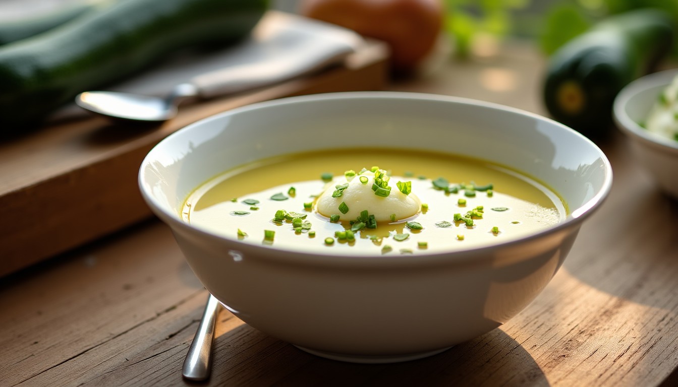 Délicieux velouté de courgettes au fromage frais : la recette réconfortante à tester