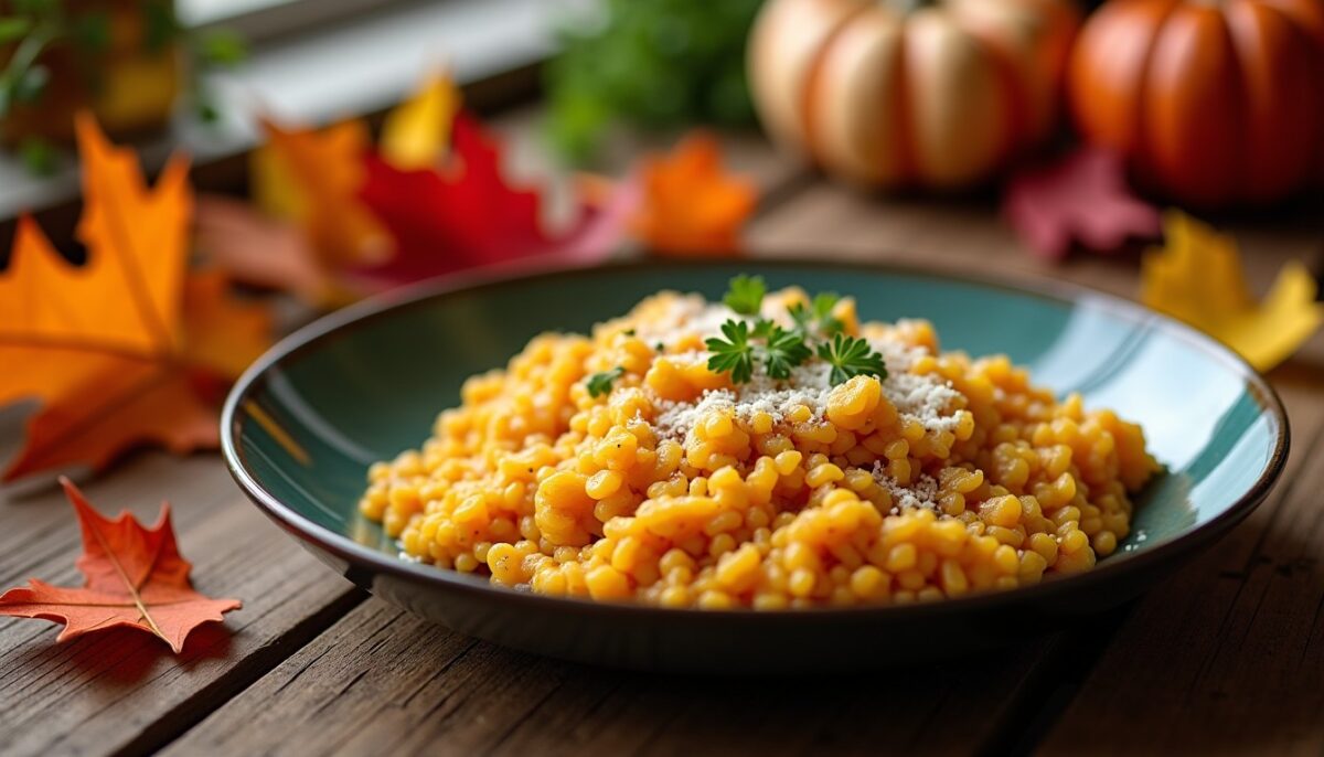 Risotto à la courge : une explosion de saveurs automnales et une texture fondante