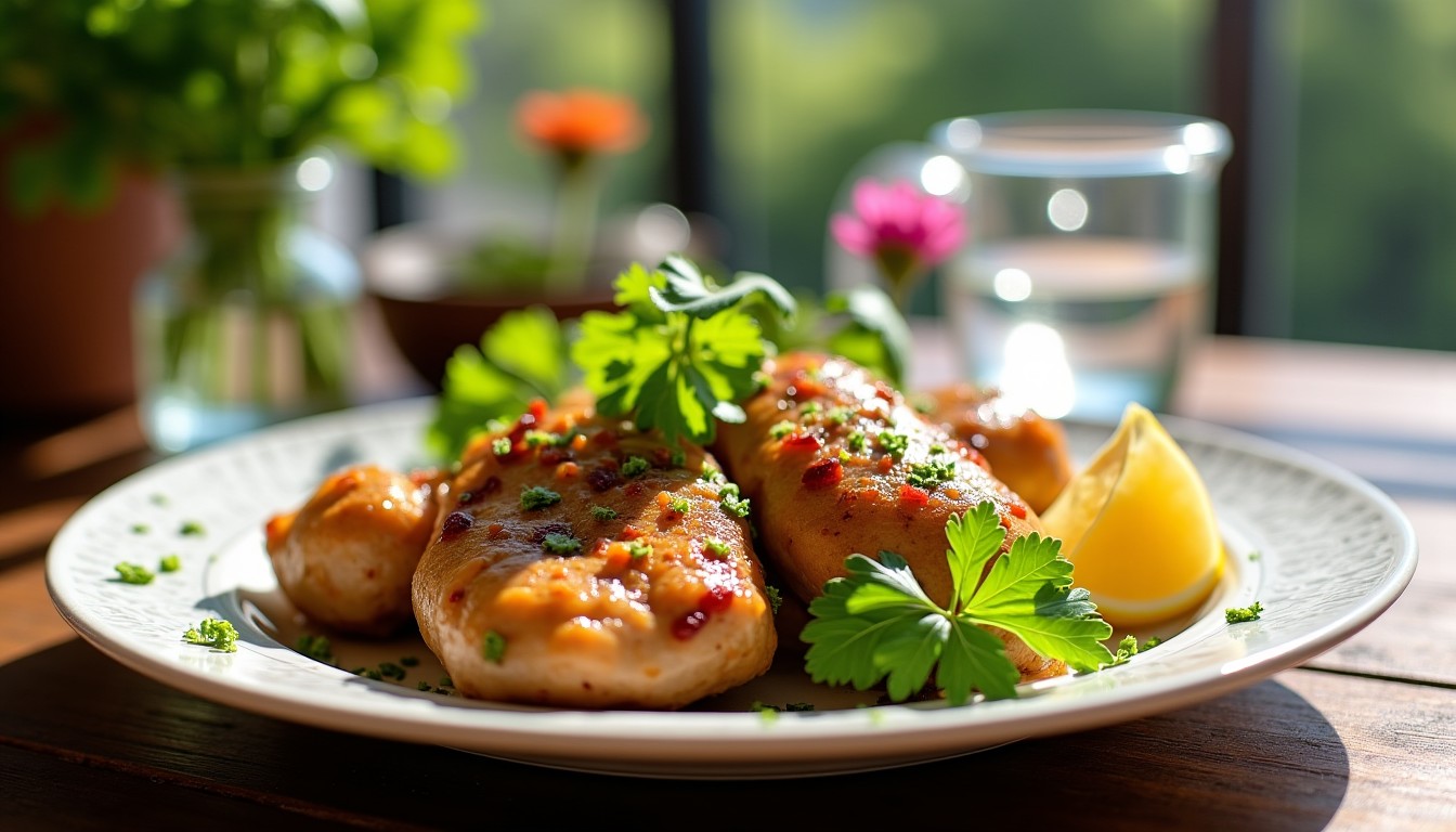 Recette légère pour le Ramadan : Poulet mariné au citron et à la coriandre