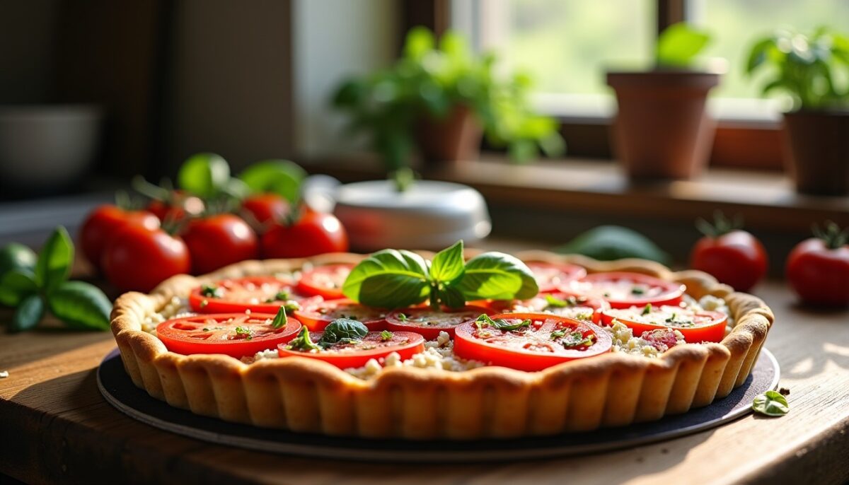 Découvrez la recette savoureuse de la tarte tomate et fromage bleu
