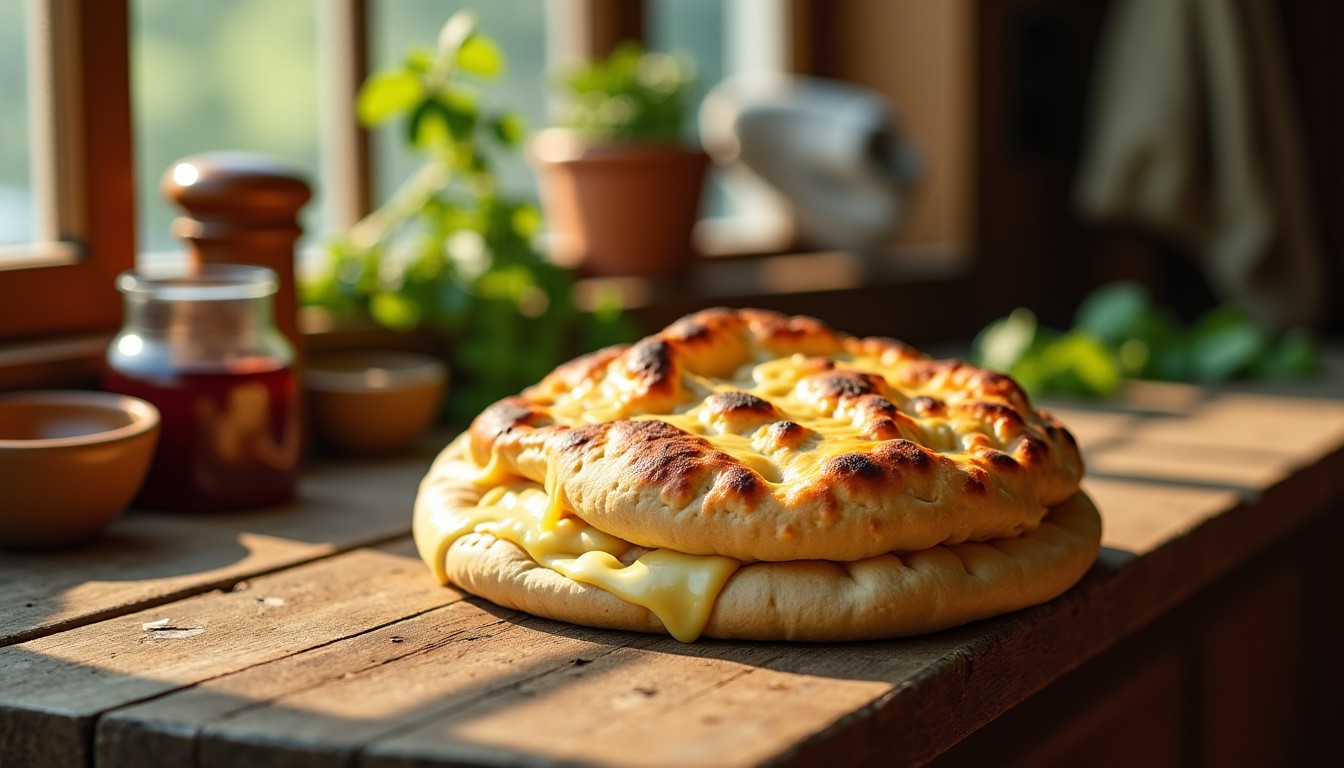 Délicieuse recette maison de pita au fromage fondant