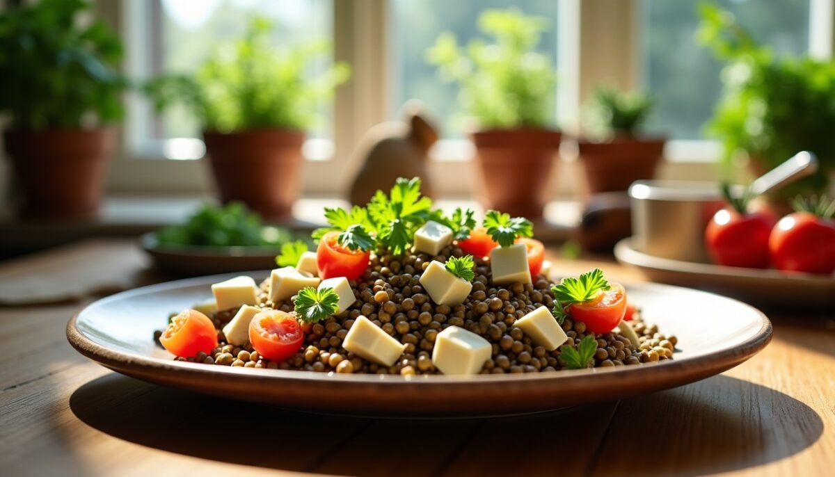 Délicieuse salade de lentilles au fromage : une recette pleine de saveurs