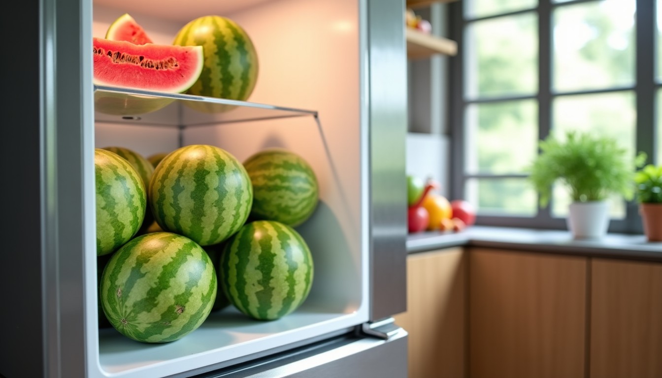 Le secret étonnant pour garder vos melons et pastèques frais plus longtemps au réfrigérateur