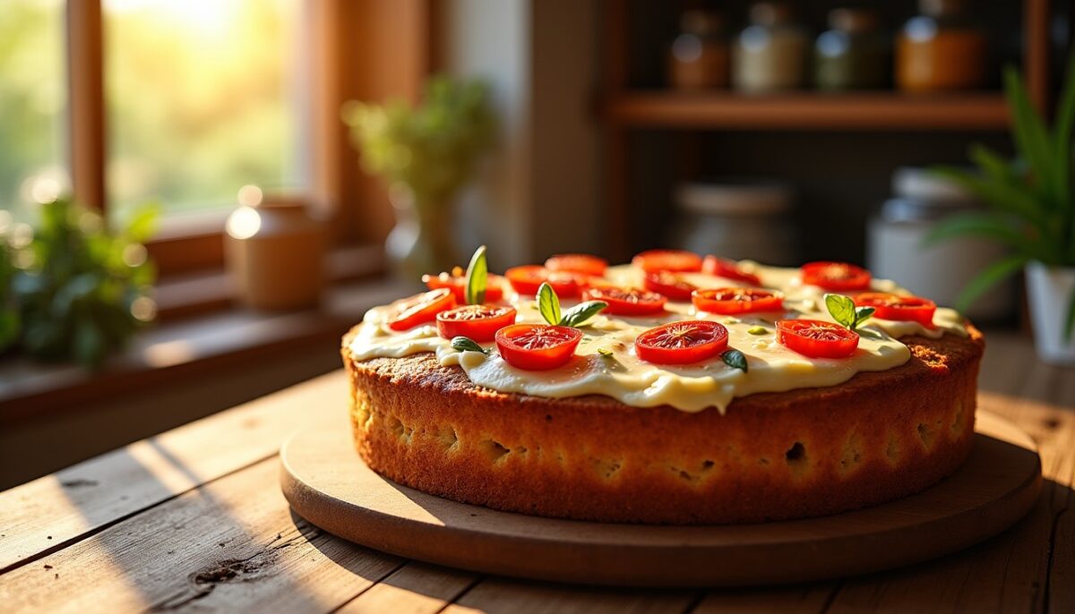 Délicieux cake moelleux aux tomates séchées et feta fondante