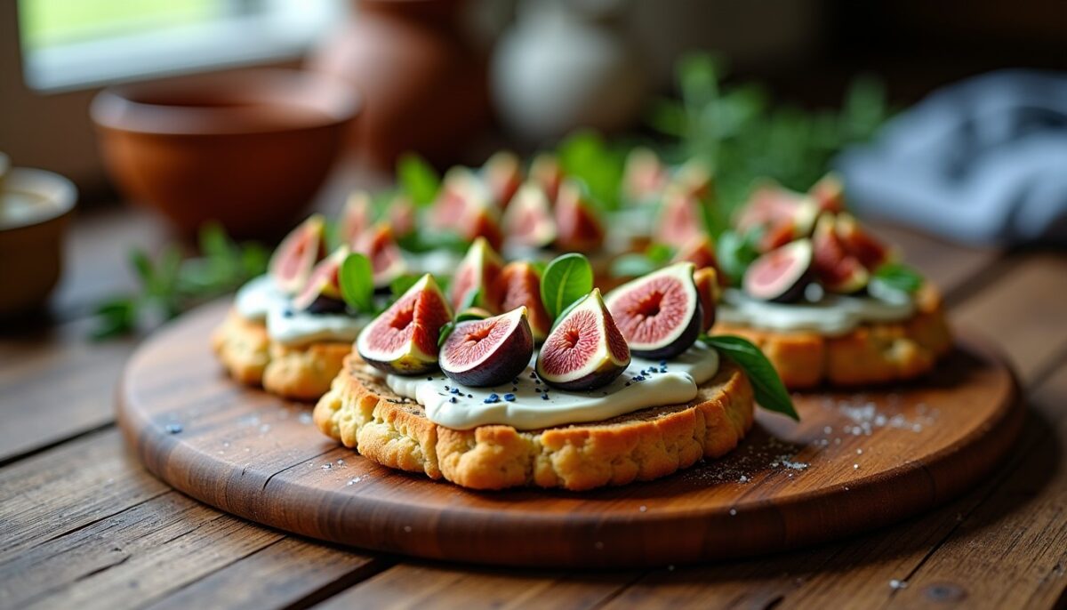 Délice sucré-salé : Tartine gourmande au fromage bleu et aux figues fraîches