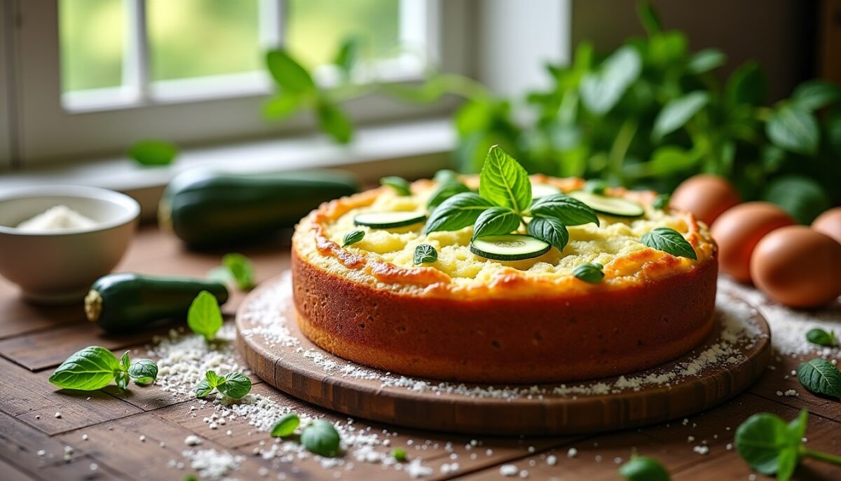 Délicieux gâteau léger aux courgettes : une recette simple et pleine de saveurs