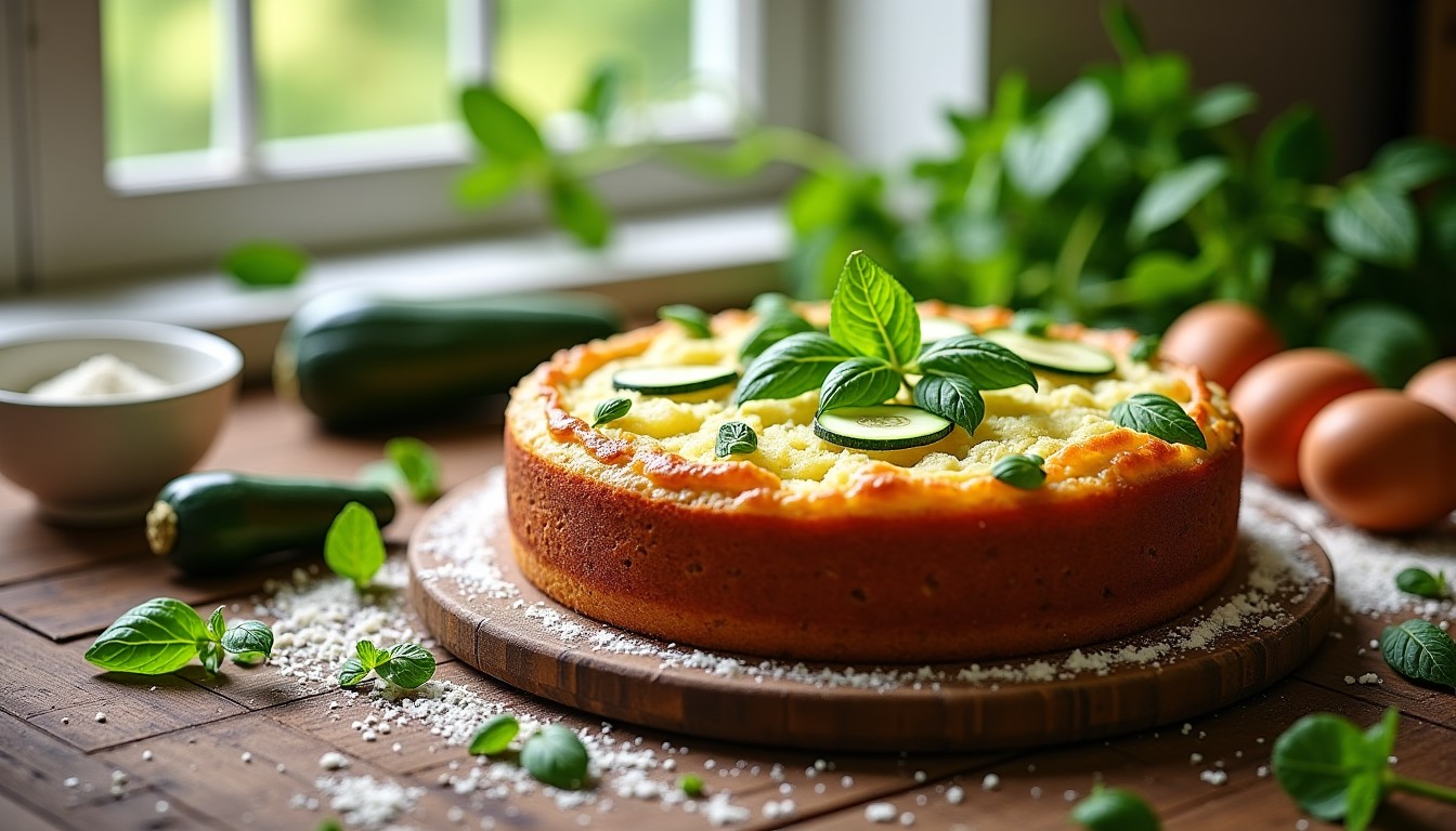 Délicieux gâteau léger aux courgettes : une recette simple et pleine de saveurs