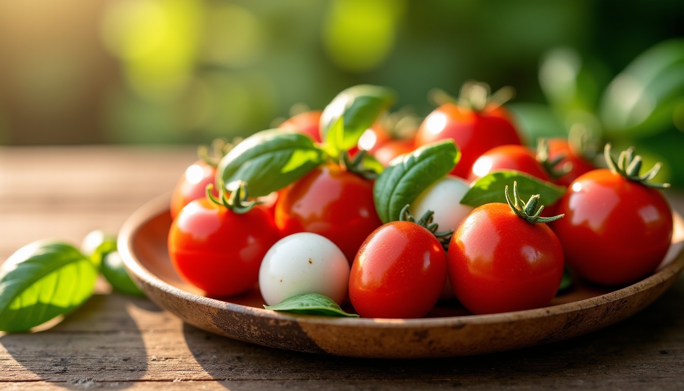 Salade Caprese : l'authentique mariage de la tomate juteuse et de la mozzarella di Bufala