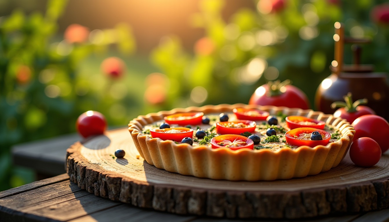 Quiche estivale à la tomate et au fromage bleu : un festival de saveurs fromagères