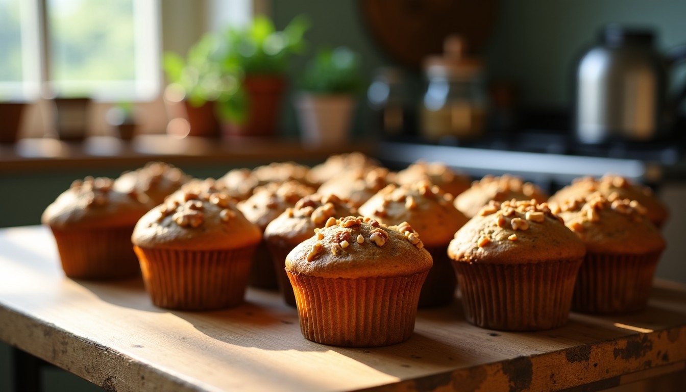 Délicieux muffins légers aux noix : une recette simple et express