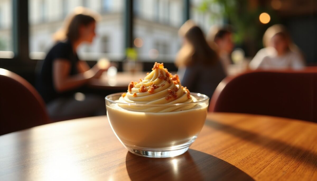 Délicieuse mousse aérienne au goût unique de Carambar