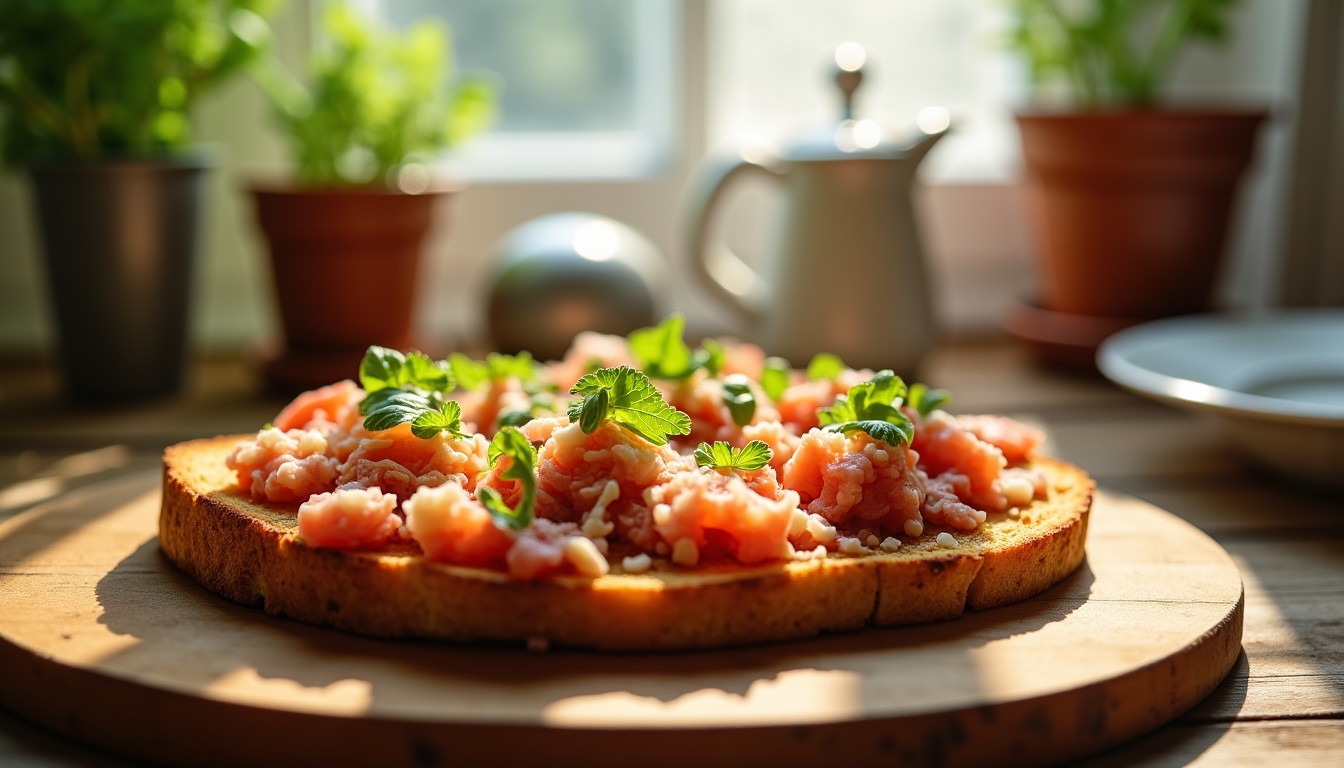 Toast pizza express et léger au thon, sans gluten
