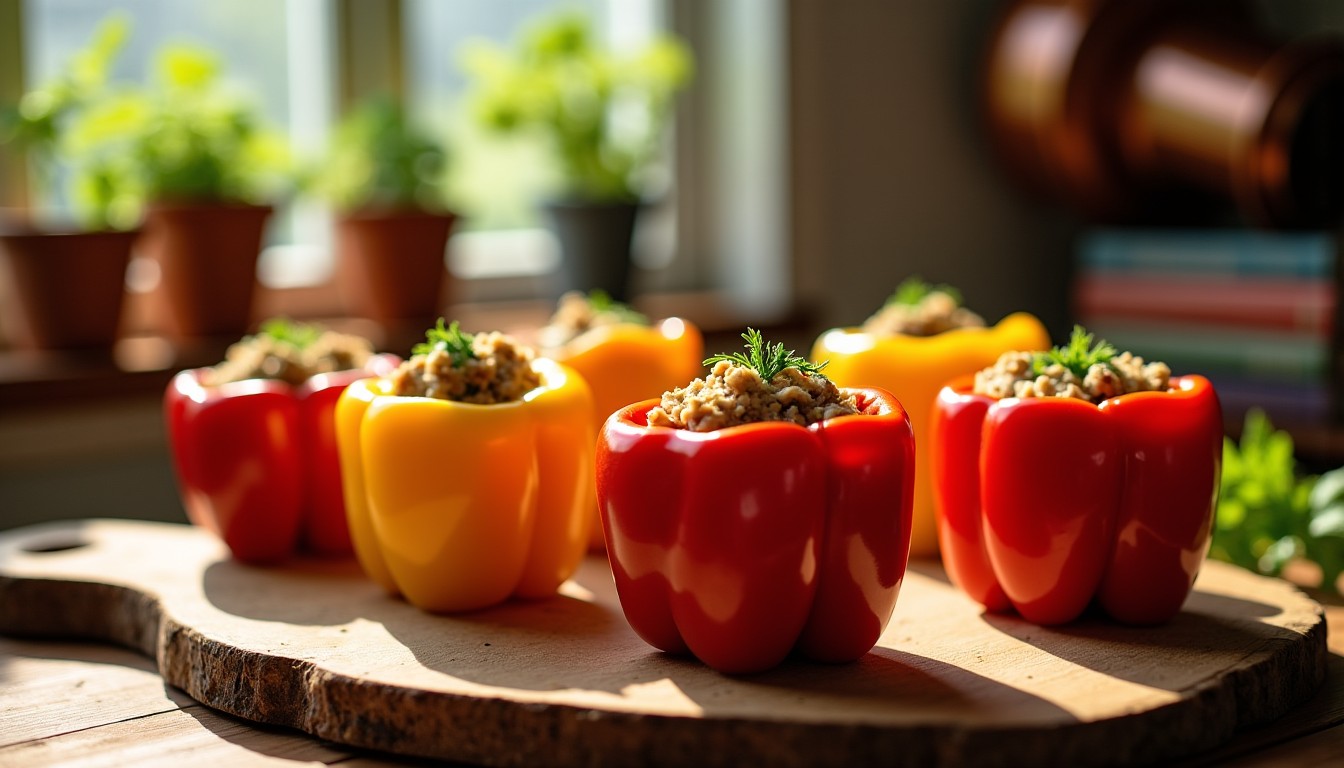 Délices de poivrons farcis au thon : une recette simple et gourmande à découvrir