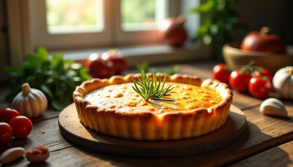 Délicieuse tarte gourmande au camembert : la recette facile et savoureuse