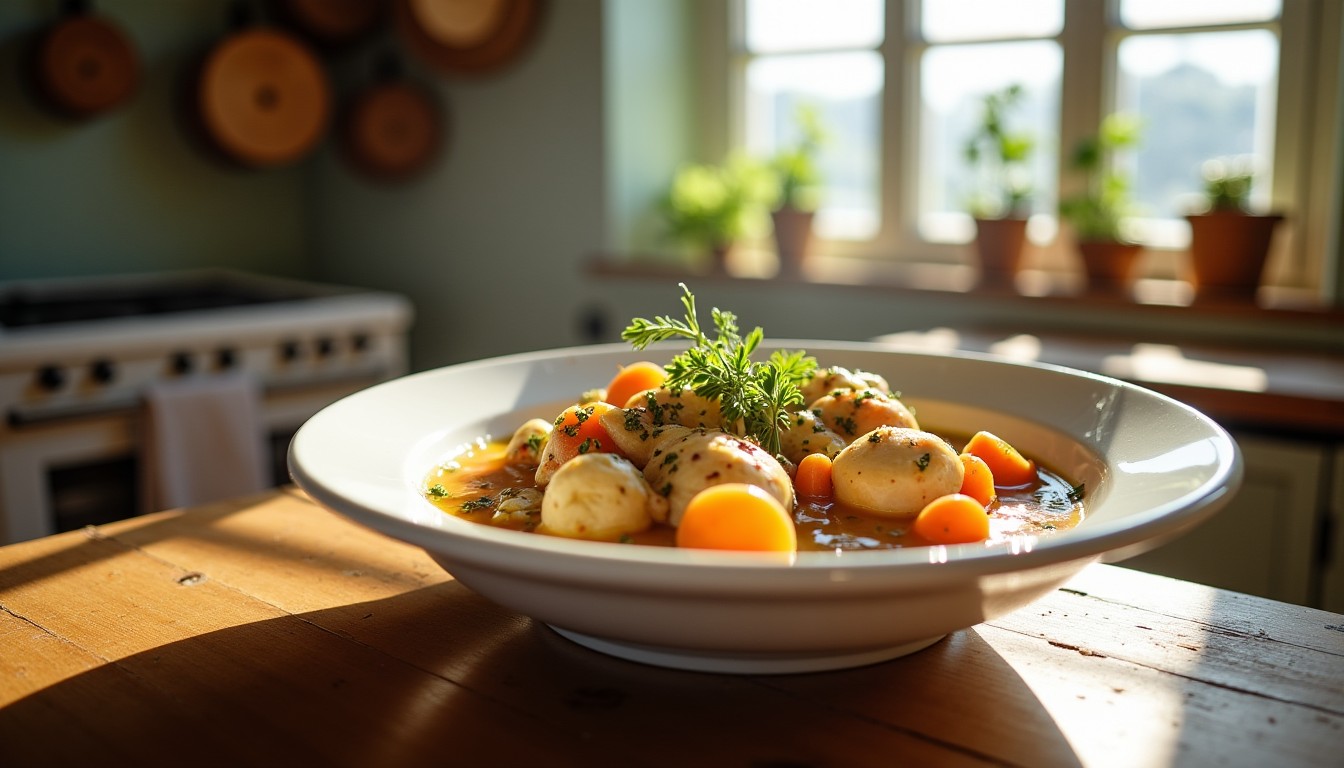 Délicieuse blanquette de volaille au fromage frais : une recette gourmande à savourer