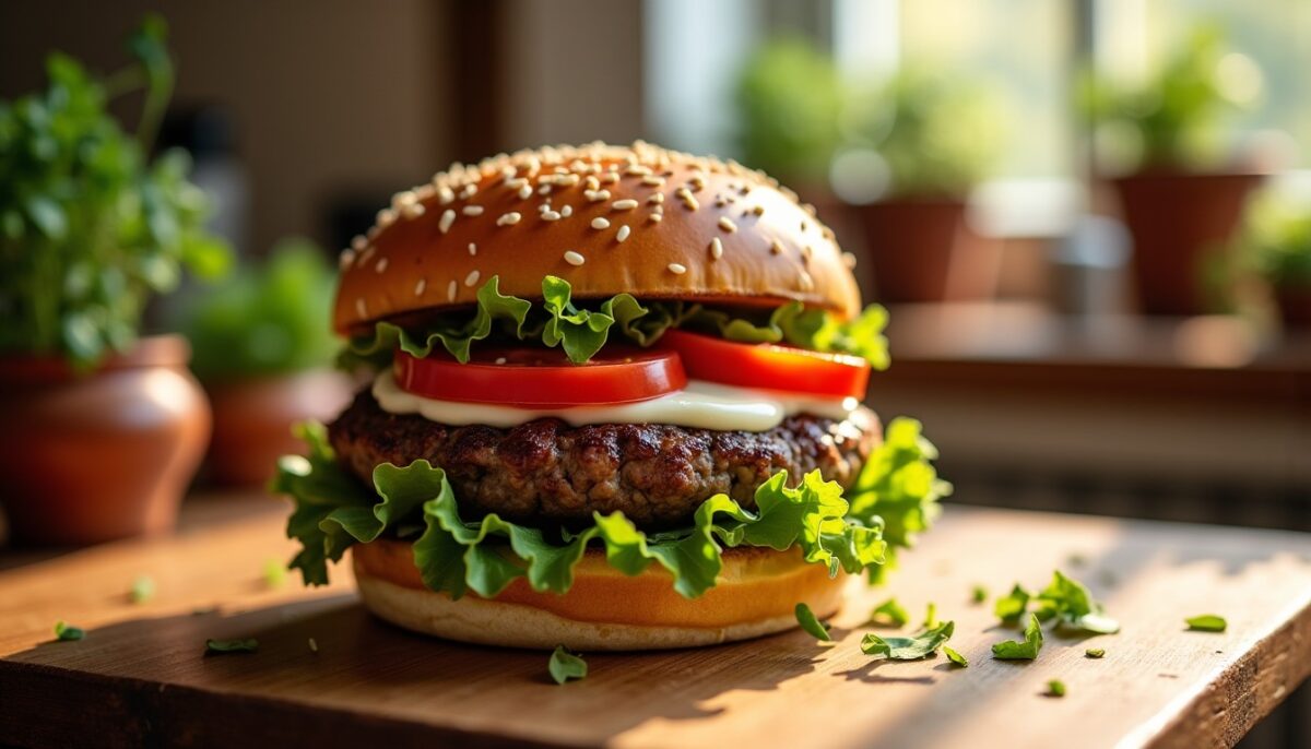 Délice de burger au fromage de chèvre : une recette simple et savoureuse à tester chez soi