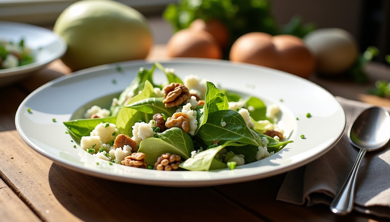 Découvrez la recette gourmande de la salade d’endives au roquefort et aux noix