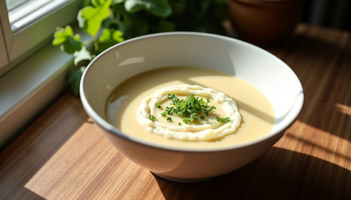 Douceur onctueuse : velouté de chou-fleur sublimé au mascarpone