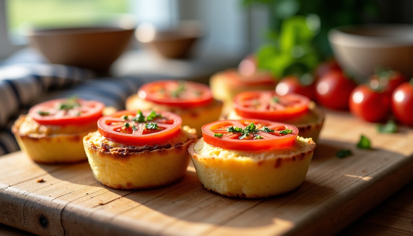 Délicieux cakes au fromage et tomates : une recette simple pour régaler vos papilles