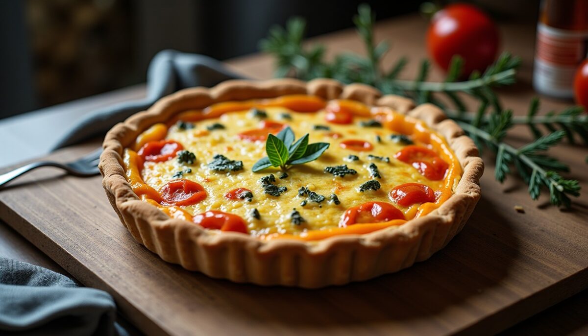Délicieuse quiche hivernale à la mozzarella et aux blettes : recette gourmande et facile
