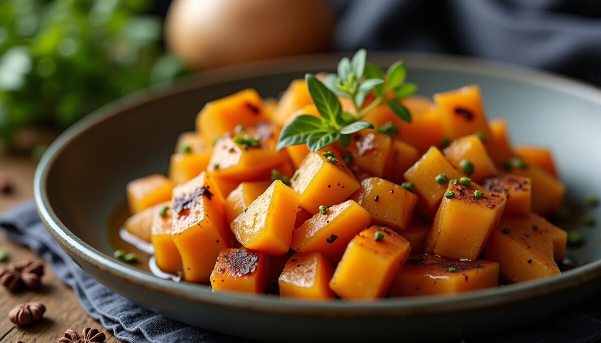 Délice croustillant : recette légère et parfumée de patate douce grillée aux épices