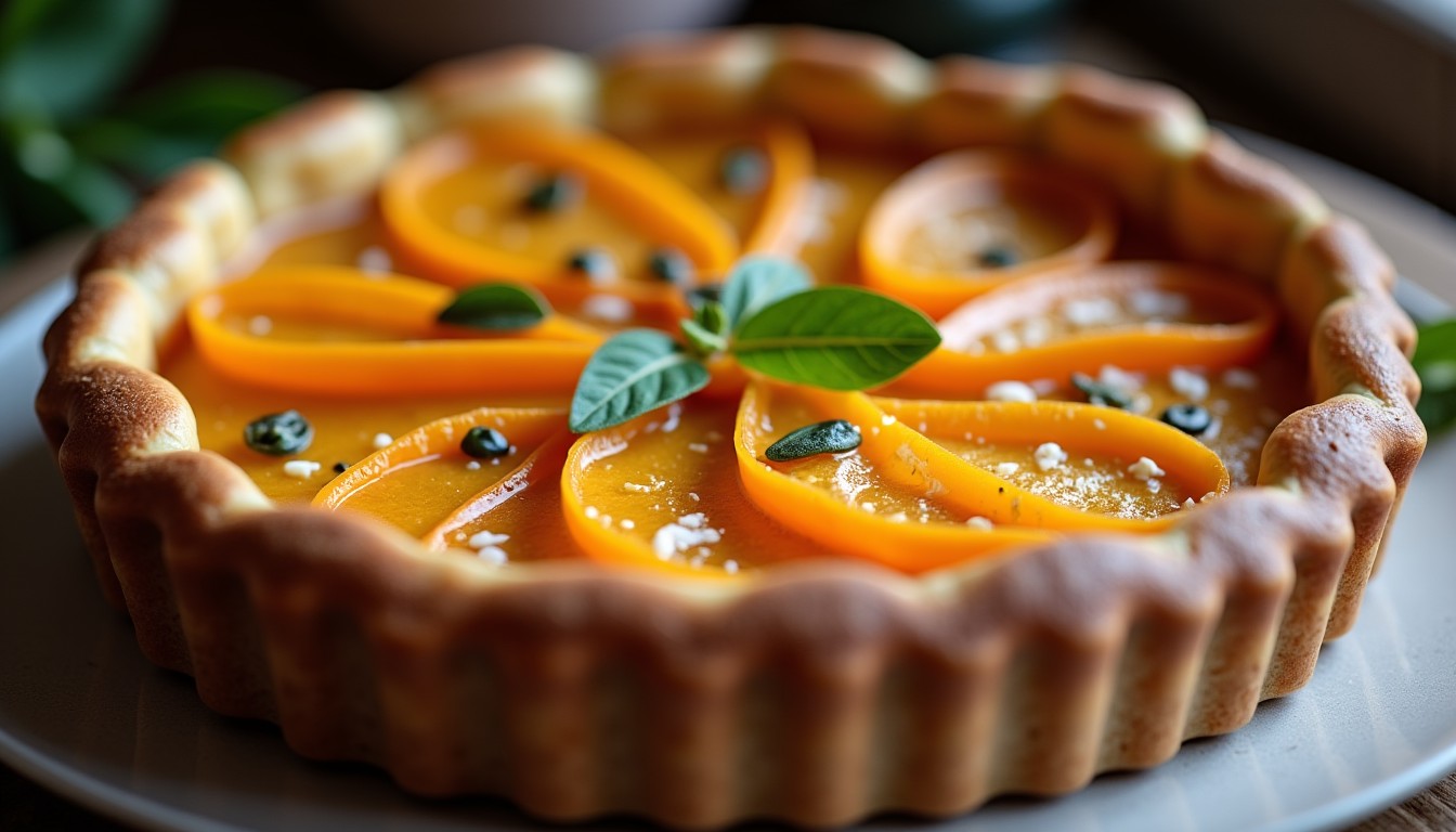 Délice d'automne : recette simple et gourmande de tarte potimarron-chèvre