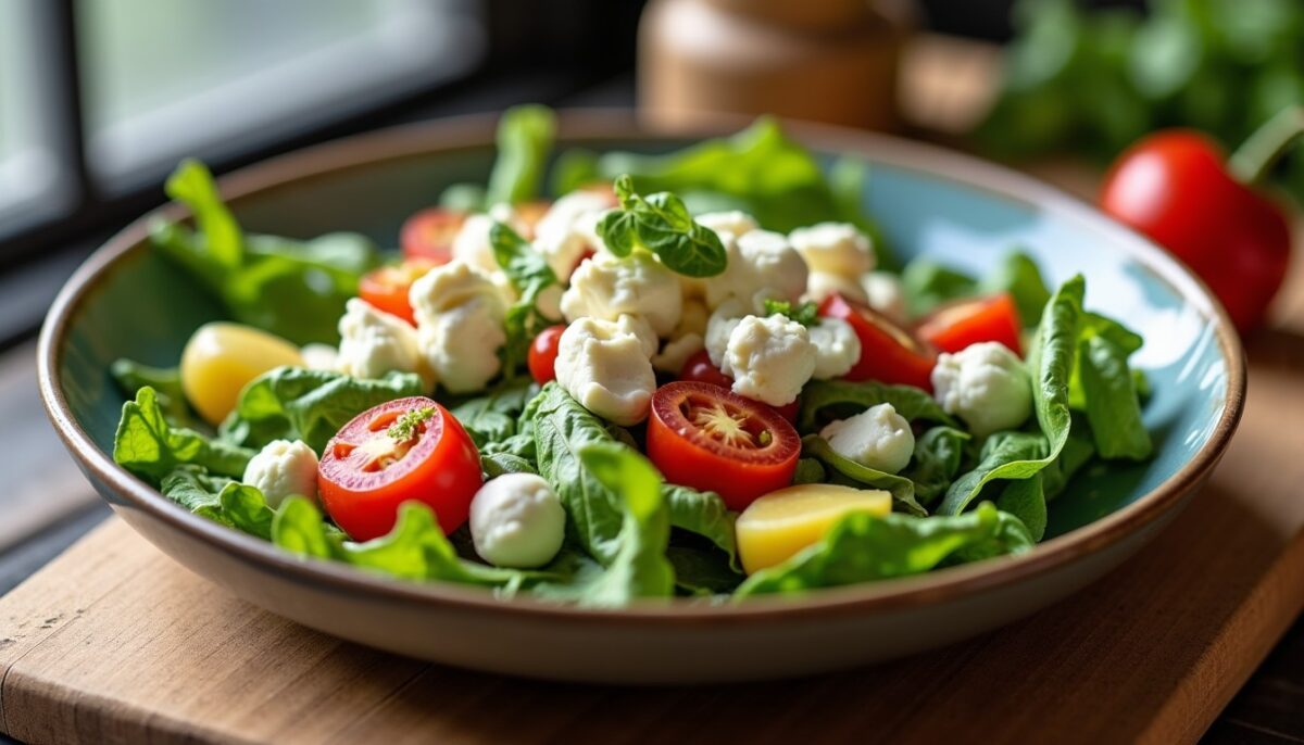 Délices estivaux : salade fraîcheur au fromage grec, saveurs méditerranéennes à savourer