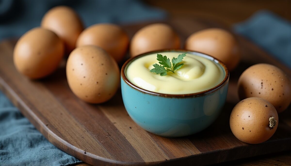 Œufs durs réinventés : une mayonnaise onctueuse au bleu