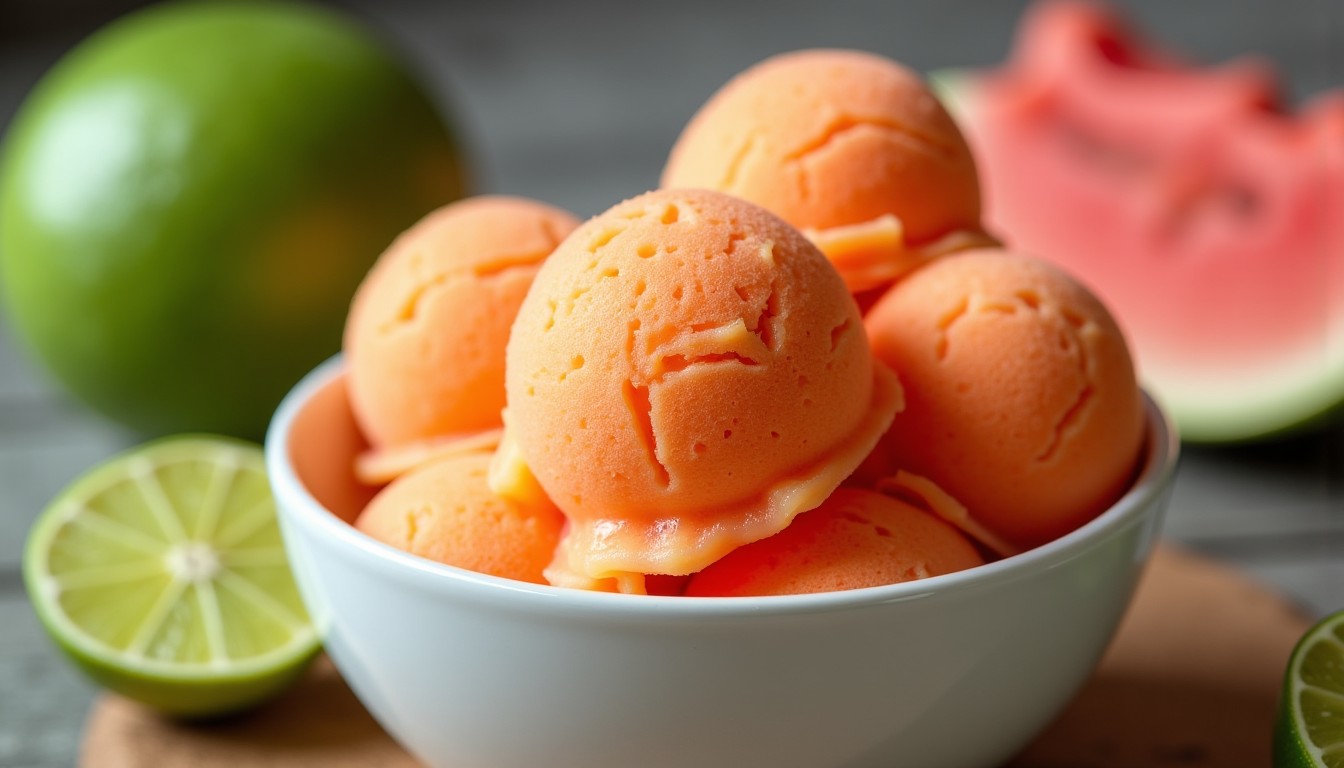 Sorbet melon-menthe rapide : un rafraîchissement prêt en 2 minutes pour l'été