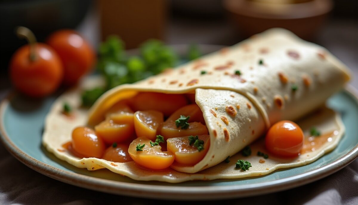 Délice fondant : Wrap au camembert et oignons caramélisés, la recette savoureuse à ne pas manquer