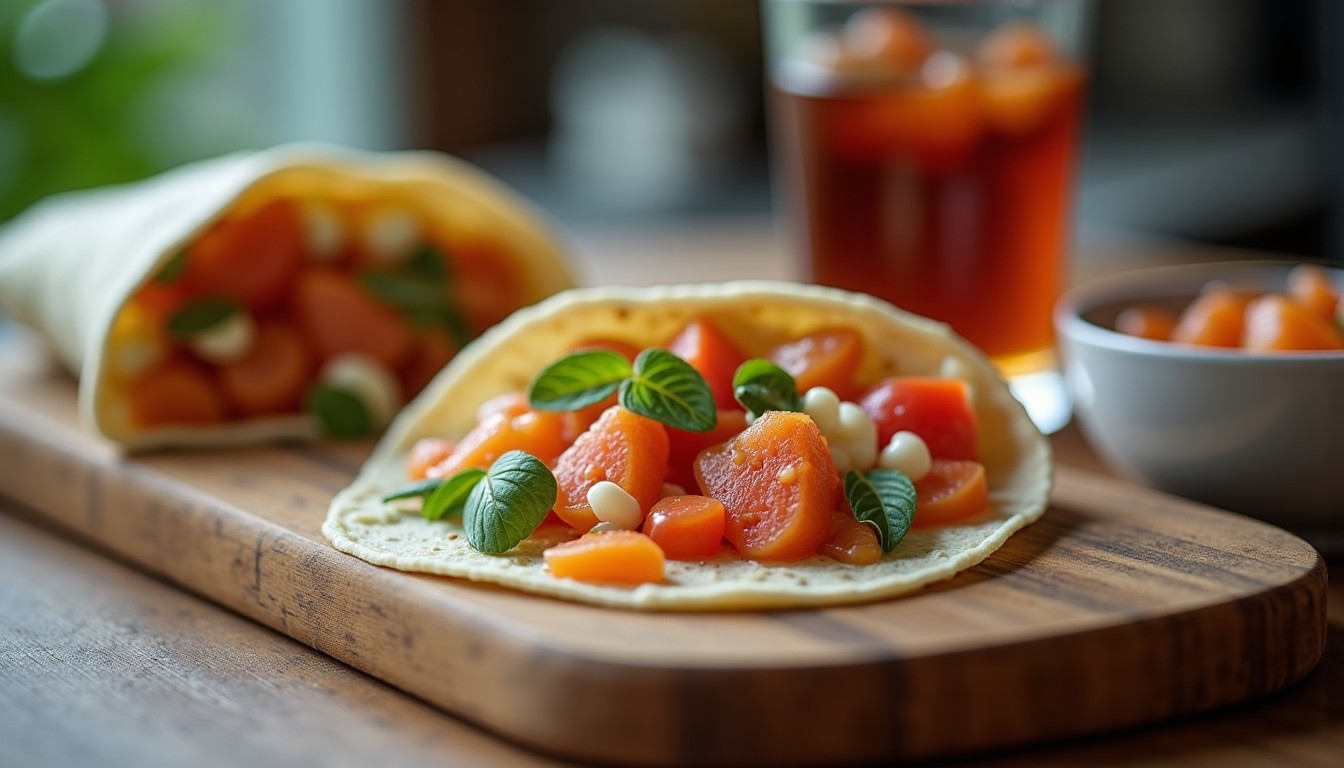 Recette facile de wrap apéritif au fromage frais et tarama : un délice à partager