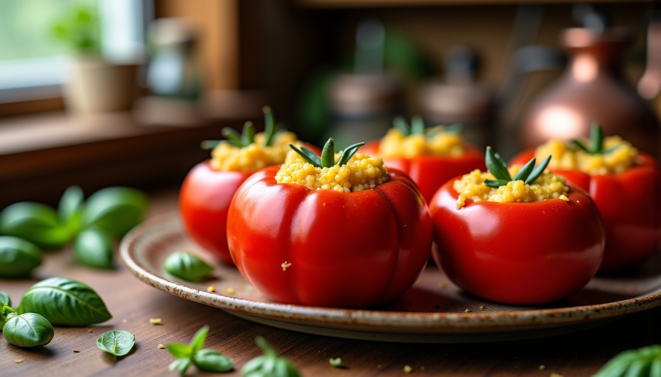Tomates Farcies au Riz et Gouda : une recette savoureuse et gourmande à découvrir