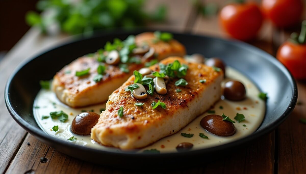 Délices de filets de poulet aux champignons et crème légère : une recette gourmande et simple à réaliser