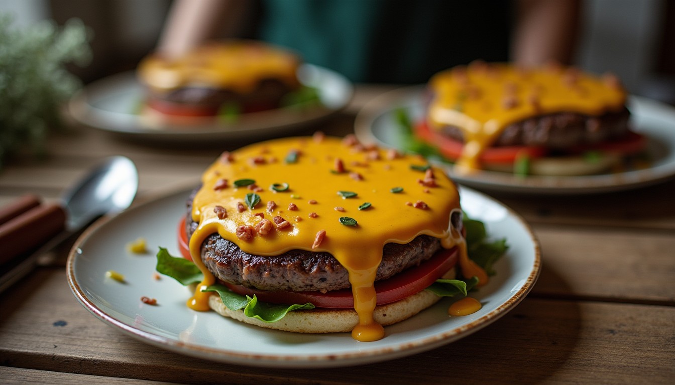 Délice maison : Burger fondant au maroilles, la recette incontournable
