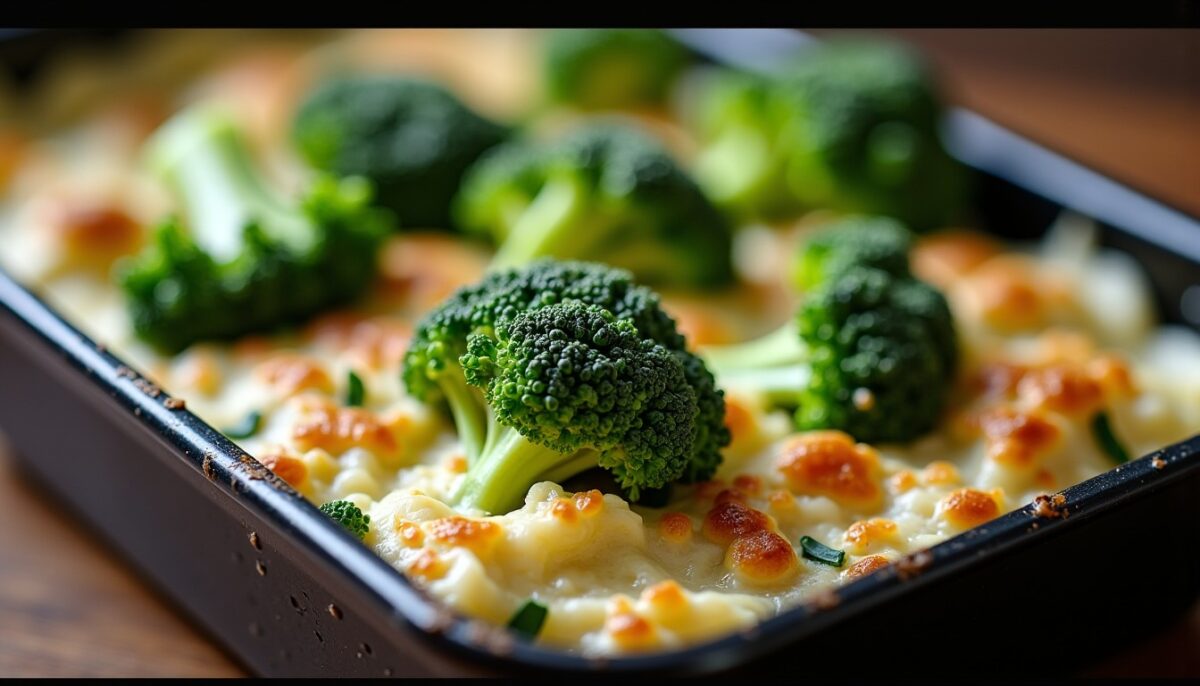 Délicieux gratin de brocolis onctueux au fromage frais : recette facile et gourmande