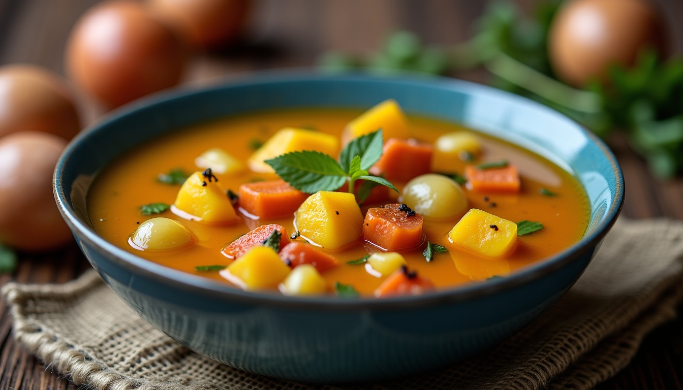 Recette facile : velouté léger aux poireaux, pommes de terre et oignons