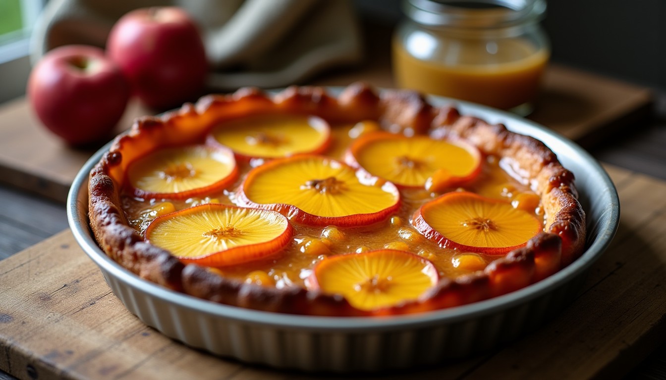 Tarte Tatin allégée aux pommes et à la cannelle : une recette gourmande et légère