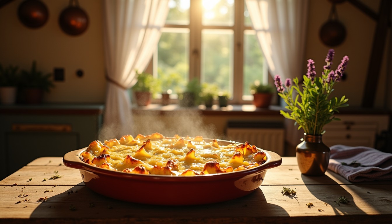 Gratin de pommes de terre au camembert : découvrez la recette incontournable pour un délice fondant