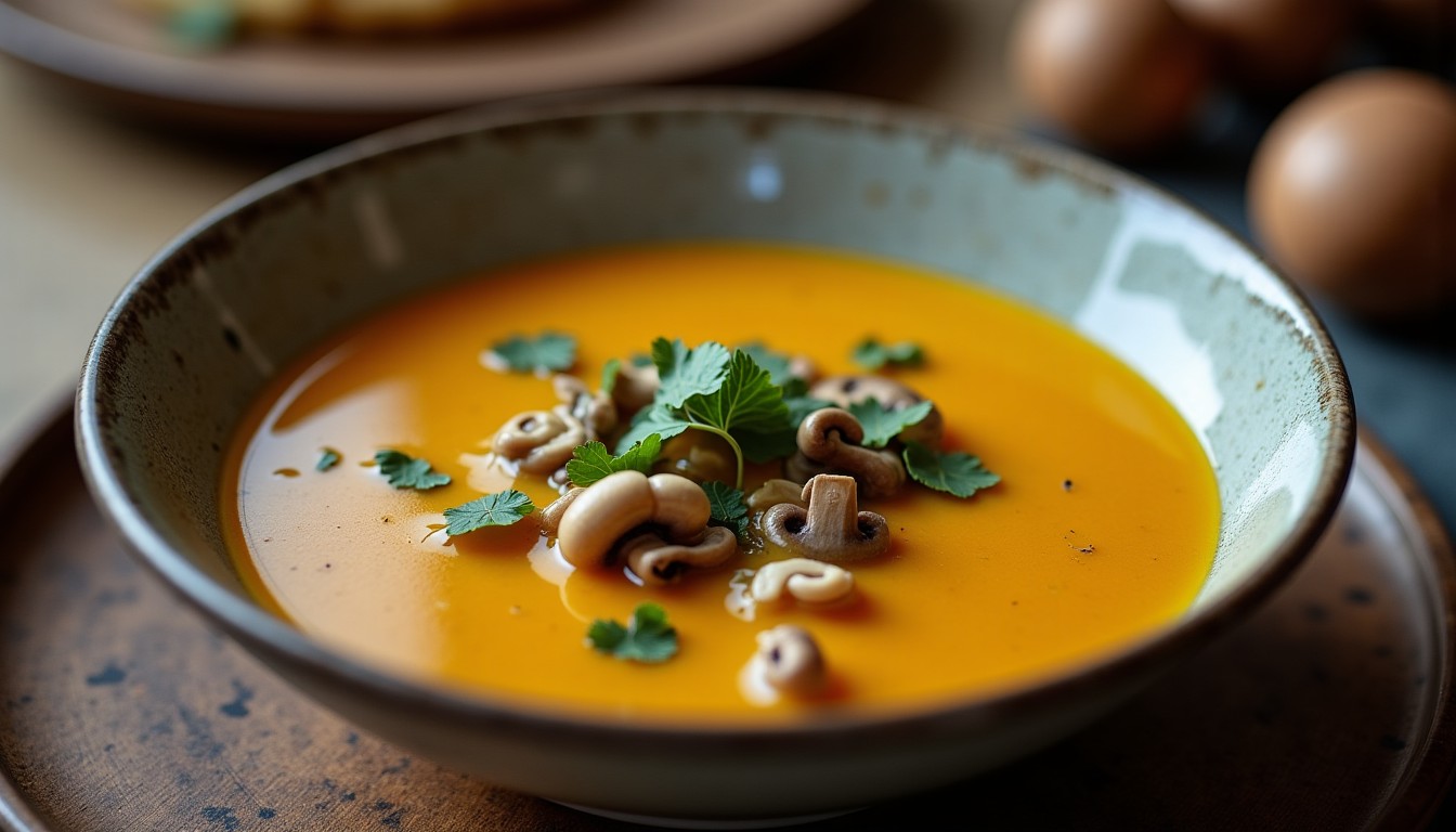 Délicieuse soupe légère aux champignons de Paris : une recette pleine de saveurs