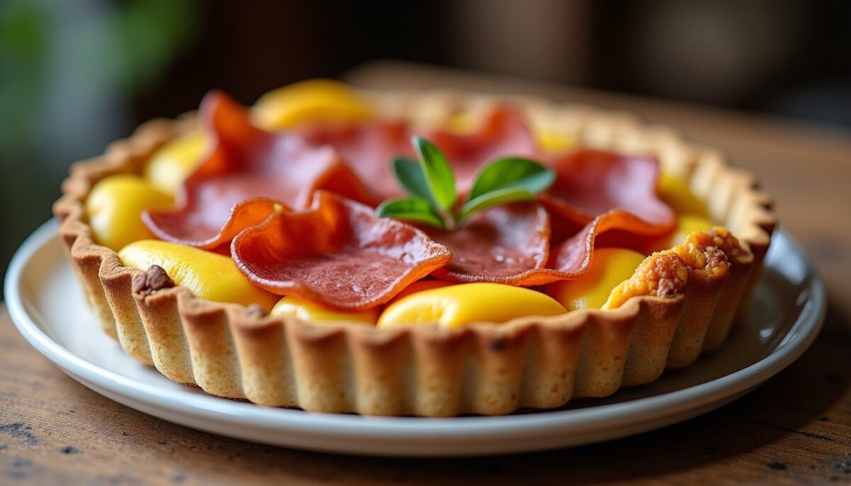 Savourez une tarte légère au chou-fleur, jambon et muscade : la recette incontournable à tester !