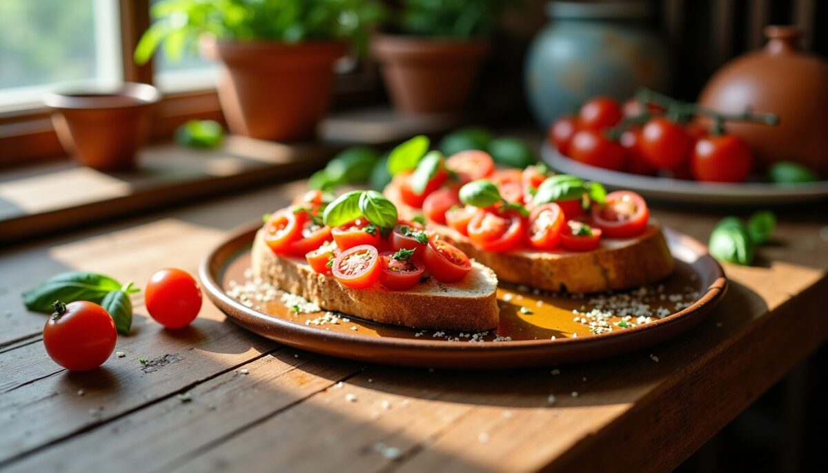Bruschetta Tomate et Parmesan : une saveur authentiquement italienne à savourer