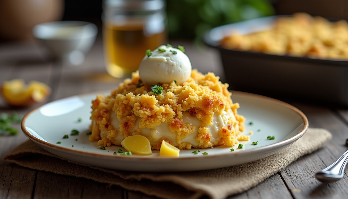 Délice d'agneau en crumble croustillant à l'avoine et fromage de chèvre frais : une recette gourmande et originale