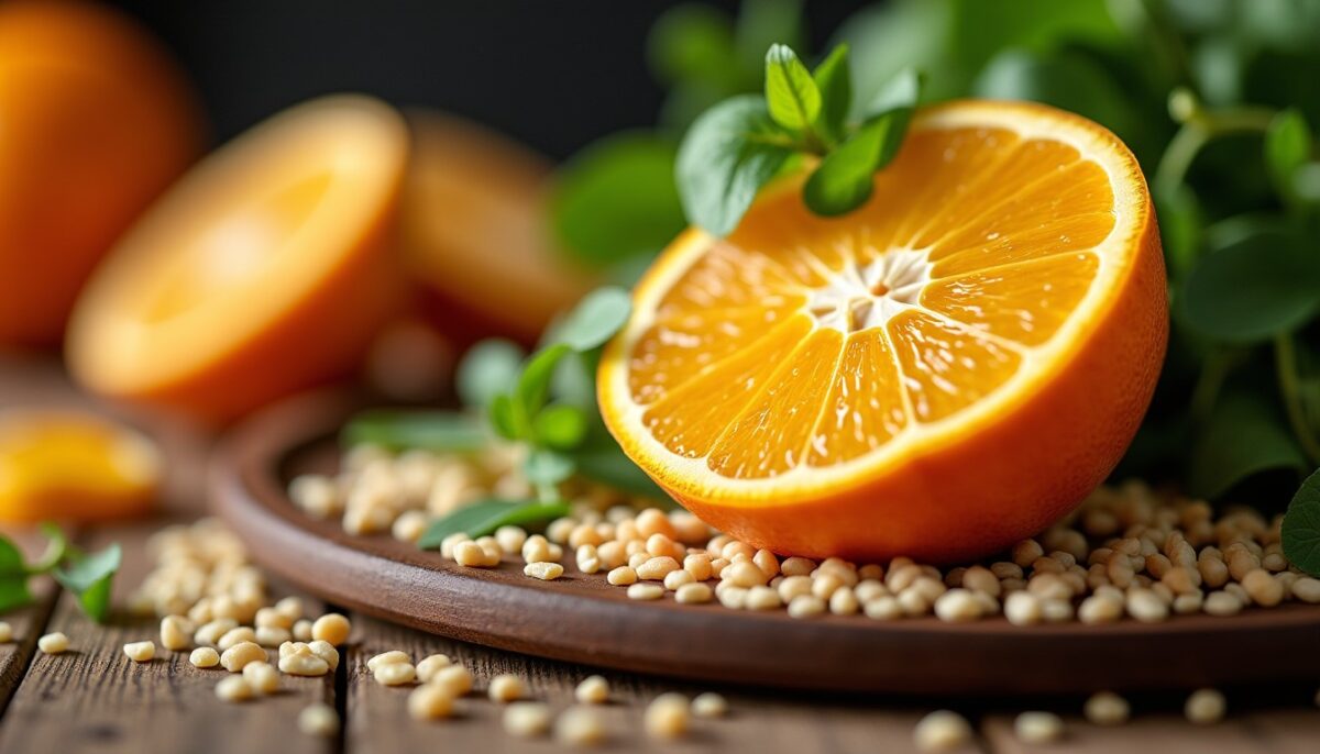Délicieuse vinaigrette légère à l’orange fraîche et graines de sésame