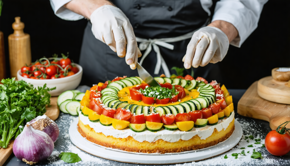 découvrez notre cake savoureux aux légumes du soleil et fromage de chèvre fondant, une recette estivale parfaite pour un repas léger et gourmand.