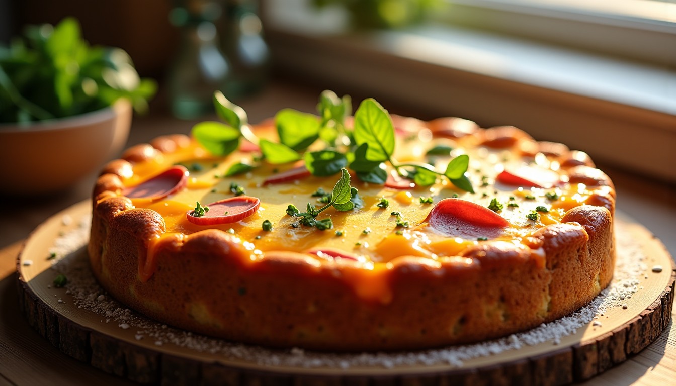 Délice salé : Cake moelleux au jambon, herbes fraîches et fromage à raclette fondant