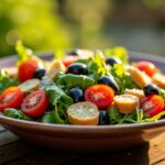 Salade composée revisitée : une fraîcheur au goût de pizza au parmesan